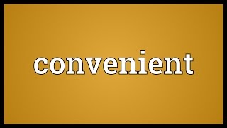 Convenient Meaning [upl. by Buckden]