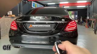 Mercedes Benz C200 Saloon（W205   Custom Full set A Performance Exhaust Valve System [upl. by Ymmij362]