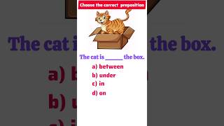 Preposition exercise  Quiz on preposition englishgrammar preposition shorts [upl. by Eiddam38]