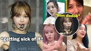 Kpop idols imitating Chaewons VIRAL kim dodok mistake Taemin Yuna Minji Yena  PART 1 [upl. by Nnaeed]