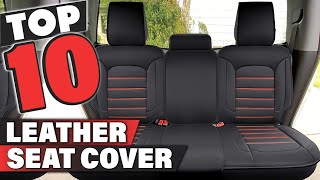 Best Leather Seat Cover In 2024  Top 10 Leather Seat Covers Review [upl. by Vevay]