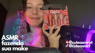 ASMR FAZENDO SUA MAKE 💄 [upl. by Ingeberg]