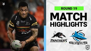 NRL Penrith Panthers v Cronulla Sharks  Match Highlights  Round 19 2022 [upl. by Belsky]