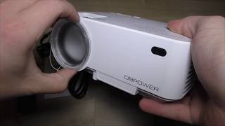 Review  Full HD Mini Beamer von DBPOWER [upl. by Elbertina793]