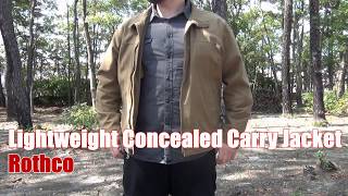 Rothcos Lightweight Concealed Carry Jacket [upl. by Aloin995]