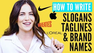 How To Write A Memorable Tagline Slogan or Online Course Name [upl. by Ennayd]