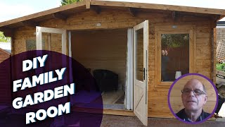 Johns Cosy Log Cabin  Family Garden Room  Dunster House TV [upl. by Emee]