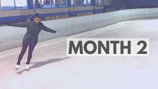 2 Month Figure Skating Progress 10 Lessons  Adult Figure Skating Journey [upl. by Ahsemit]