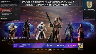 Destiny 2  Mines Defused Fateful Spin Triumph  Dares of Eternity Legend Difficulty Week 7 [upl. by Gaughan]