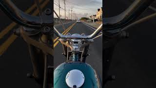 Shovelhead morning commute shovelhead chopper [upl. by Eybbob]