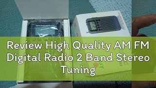 Review High Quality AM FM Digital Radio 2 Band Stereo Tuning Pocket Portable ICD Screen [upl. by Alison]