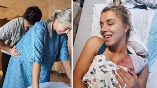 UNMEDICATED BIRTH VLOG  GENDER SURPRISE [upl. by Yetsirhc]