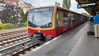 SBahn Berlin Mitfahrt von Hennigsdorf bis Bundesplatz in der BR 481 auf der S25S42 [upl. by Damalis]