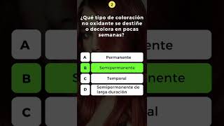 Coloración y Aclarado del Cabello 1 examen cosmetologia barberia quiz preguntasyrespuestas [upl. by Rfinnej]