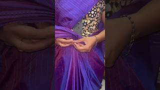 💜 Saree pre pleating without ironing💜☺️ talesofsaranya [upl. by Eenttirb]