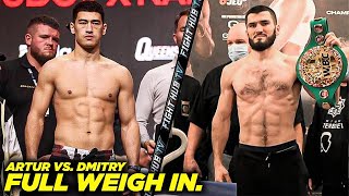 Dmitry Bivol Vs Artur Beterbiev FULL WEIGH IN amp Final Face Off [upl. by Ennairrac]