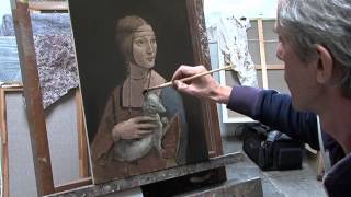 Painting a copy of Lady with an Ermine [upl. by Eceinahs951]