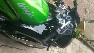 Cara setting stang jepit 15° buat Ninja RR Full fairing [upl. by Malkah]