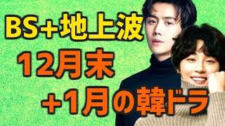 【放送予定スケジュール】2023年12月末と2024年1月に日本のBSと地上波で開始する韓国ドラマ16作【無料 テレビ あらすじ キャスト】 [upl. by Guthrey]