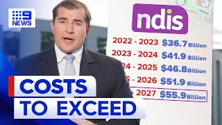 Review into NDIS is warning its being treated as a limitless money pit  9 News Australia [upl. by Tulley]