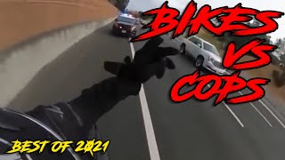 The CRAZIEST Motorcycle Police CHASES of 2021  Bikes VS Cops Over 1 HOUR [upl. by Nylra585]