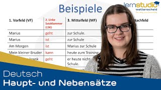 Haupt und Nebensätze  Deutsch Nachhilfe [upl. by Ayor722]