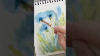 Watercolor Flowers  Relaxing and Expressive Watercolor Painting [upl. by Nivk]