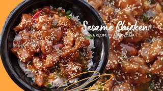 Sesame Chicken Recipe [upl. by Icken]