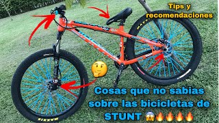 TIPS Y RECOMENDACIONES👌🔥PARA BICICLETAS DE STUNT BIKE COSAS QUE NO SABIAS😱  ESCOBARRIDER [upl. by Rechaba]