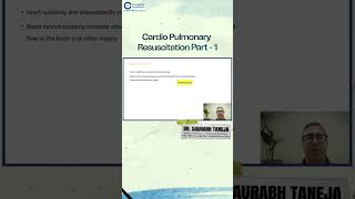 Cardio Pulmonary Resuscitation Part 1 by Dr Saurabh Taneja  Anesthesia Residency [upl. by Einafit]