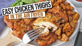 Air Fryer Chicken Thighs Quick amp Easy Recipe [upl. by Alahc]