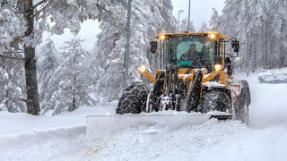 Plowing and Clearing Snow on Streets amp Road  Snowplow in Winter  Snow Plowing  Snow Blower Ice [upl. by Aland]