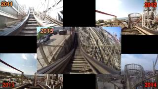 Coney Island Cyclone 2015 Comparison [upl. by Alyakcim]