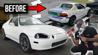 INSANE 300 Paint Transformation on my Honda Del Sol [upl. by Anauqed135]