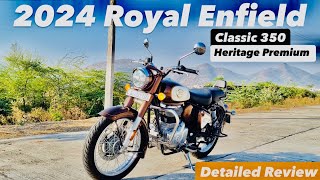 2024 Royal Enfield Classic 350 Heritage Premium​⁠ Detailed Review​⁠vikasvlogs11 [upl. by Fulviah]