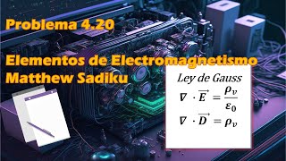 📝 Problema 420 Elementos de Electromagnetismo  📖 Matthew Sadiku 3ra Edición PASO A PASO [upl. by Greeley]