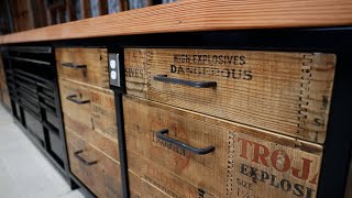 Shop Workbench pt 2  Wood Drawers and Benchtop [upl. by Yelhs781]