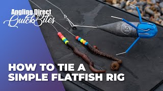 How To Tie A Simple Flatfish Rig – Sea Fishing Quickbite [upl. by Notgnirrab]