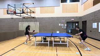 Hynek vs Zhuoran Table Tennis [upl. by Rogerg983]