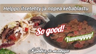 Helppo kebablastu jauhelihasta Kannattaa katsoa vinkki [upl. by Erlinna13]