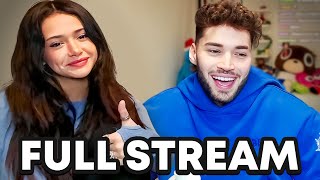 Adin Ross First Stream with His NEW Girlfriend [upl. by Atteoj]