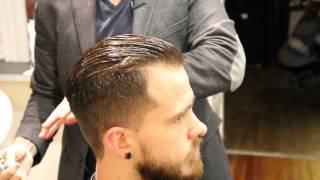 Pompadour haircut  how to cut a pompadour haircut  how to style a pompadour  Clipper over comb [upl. by Edialeda]