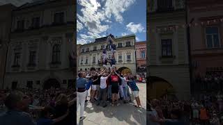 Castellers de Mediona Alt Penedès Barcelona [upl. by Annoyik]