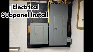 HOW TO INSTALL AN ELECTRICAL SUB PANEL THE RIGHT WAY [upl. by Enimisaj712]