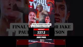 Final Weigh in for Paul vs Tyson just wrapped up  Shorts [upl. by Brant401]