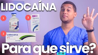 LIDOCAINA PARA QUE SIRVE  3 COSAS  MEDICAMENTOS [upl. by Neilla]