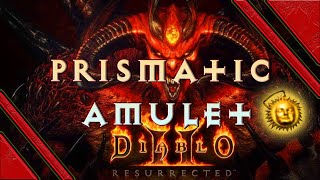 Diablo 2 Resurrected how to make a prismatic amulet  Make things easier and boost all resistances [upl. by Ezaria]