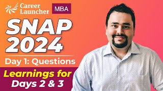 SNAP 2024 Day 1 Questions  Strategies amp Learnings for SNAP Day 2 amp 3  Answer Key  MustWatch Tips [upl. by Corene]