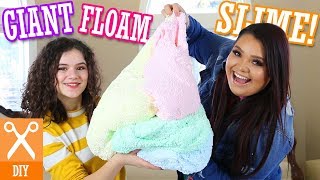 DIY Giant Rainbow Crunchy Floam Slime with Karina Garcia [upl. by Ruperta]