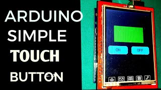 Arduino Touch Button Simple  DIY [upl. by Lever]